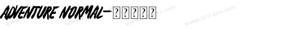 Adventure Normal字体转换